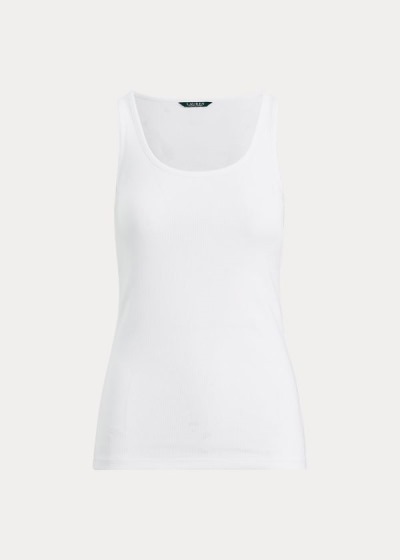 Camiseta de Tirantes Ralph Lauren Mujer Blancos - Cotton-Blend - ODEZW5348